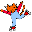 gifs animés de roller